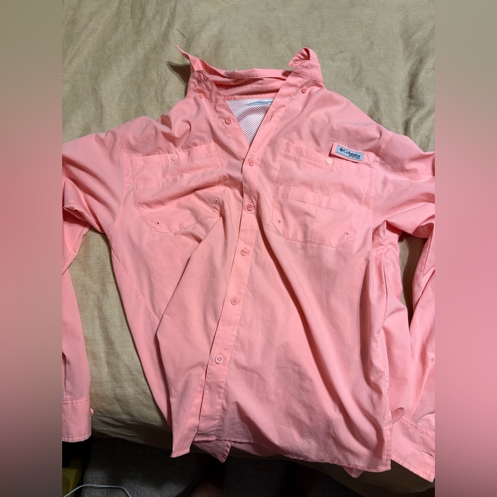 Columbia Salmon PFG Bahama II Long Sleeve Shirt